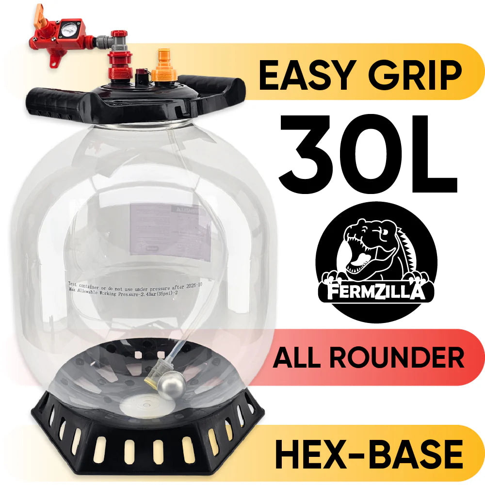 FermZilla All Rounder 30L (7.9 gallon) Hex Base Pressure-Capable Fermenter