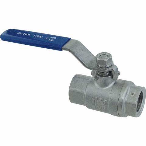 1/2" Full port stainless ball valve