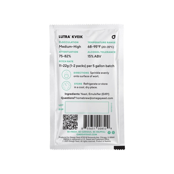 Omega Lutra Dry Yeast Gluten Free